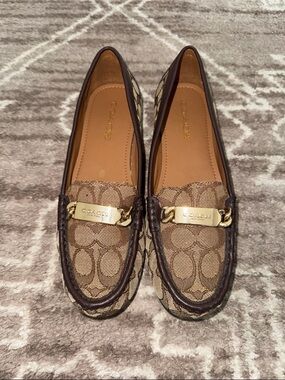 Coach Olive Signature Jaquard Loafers
